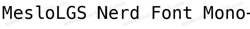 MesloLGS Nerd Font Mono字体转换